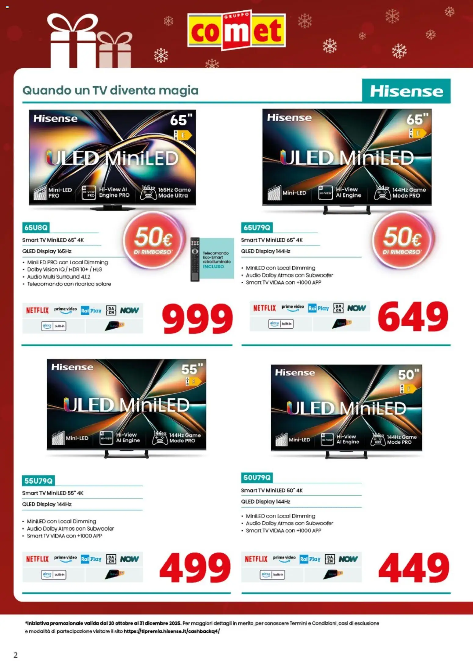 Volantino Comet del 20.10.2025 | Pagina: 2 | Prodotti: Telecomando, TV, Video, Audio