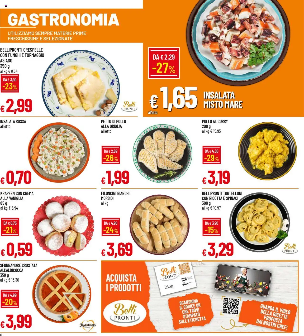 Volantino Famila del 08.09.2025 | Pagina: 8 | Prodotti: Pollo, Funghi, Griglia, Insalata russa