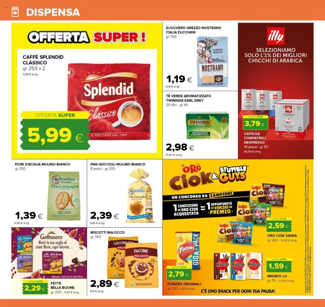 Volantino Oasi del 25.09.2025 | Pagina: 14 | Prodotti: Caffè, Tè, Biscotti, Zucchero