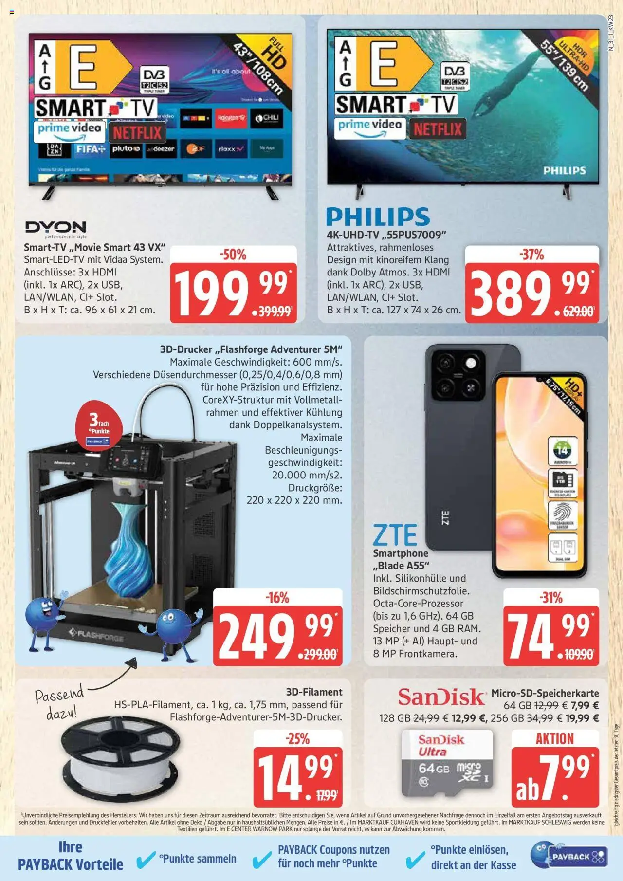 Marktkauf - Marktkauf: Wochenangebote - gültig ab dem 01.06.2025 | Seite: 31 | Produkte: Philips, Smart TV, Chili, Smartphone