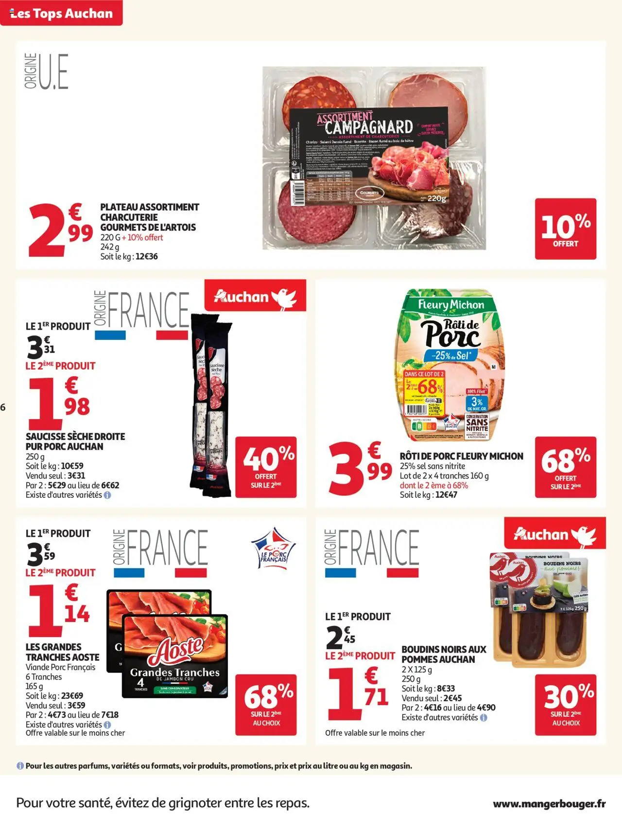 {H1} | Page: 6 | Produits: Plateau, Sel, Viande, Pommes