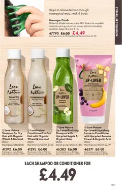 Preview of Oriflame - Offers valid from 04.03.2026 | Page: 157 | Products: Shampoo, Conditioner, Apple, Coconut