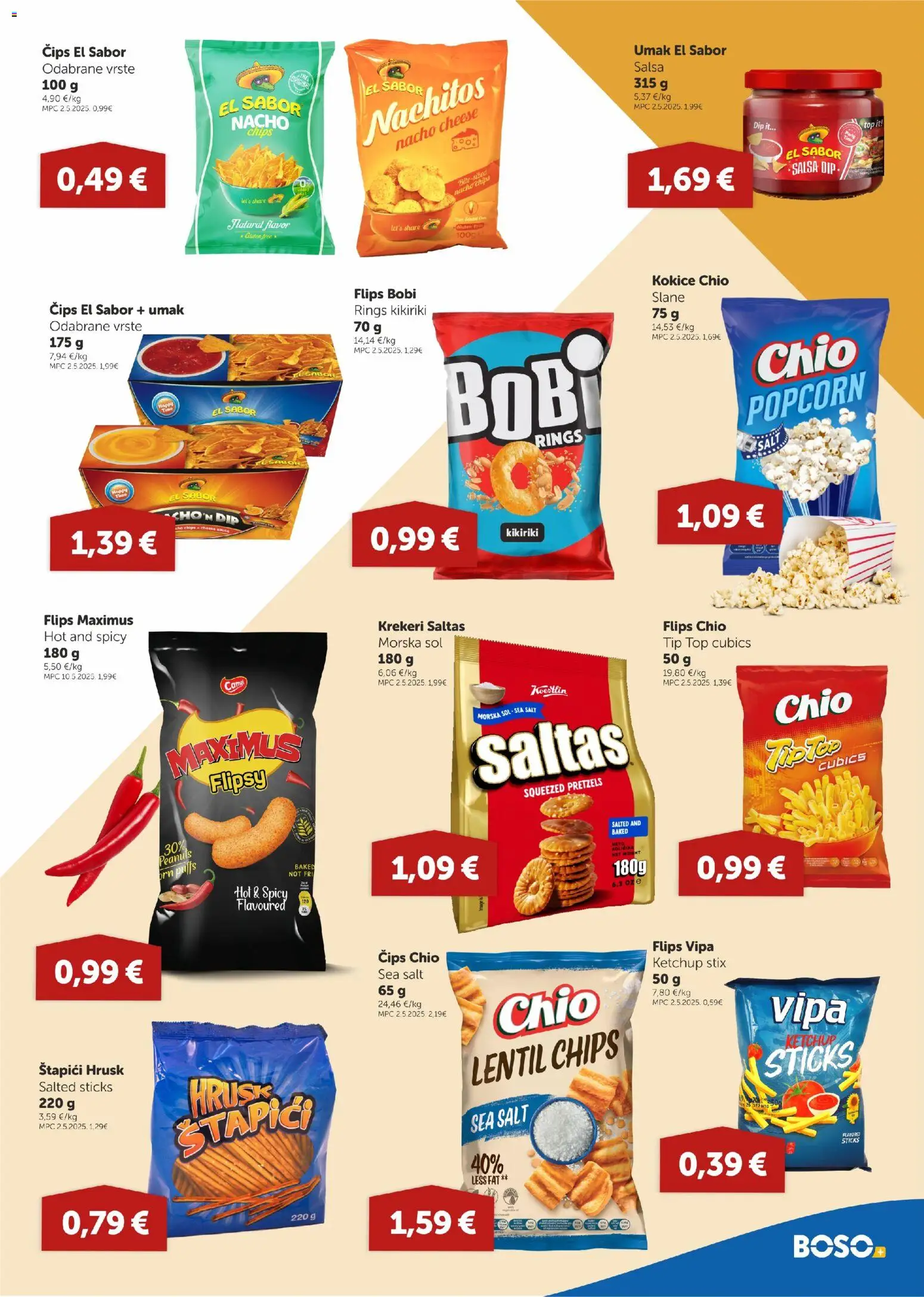 Boso katalog | vrijedi od 30.10.2025 | Stranica: 11 | Proizvodi: Flips, Kokice, Sol, Krekeri