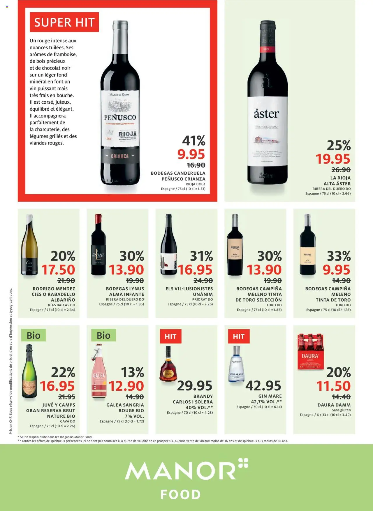 Manor - Aktionen Espagne ab 05.08.2025 | Seite: 8 | Produkte: Rouge, Gin