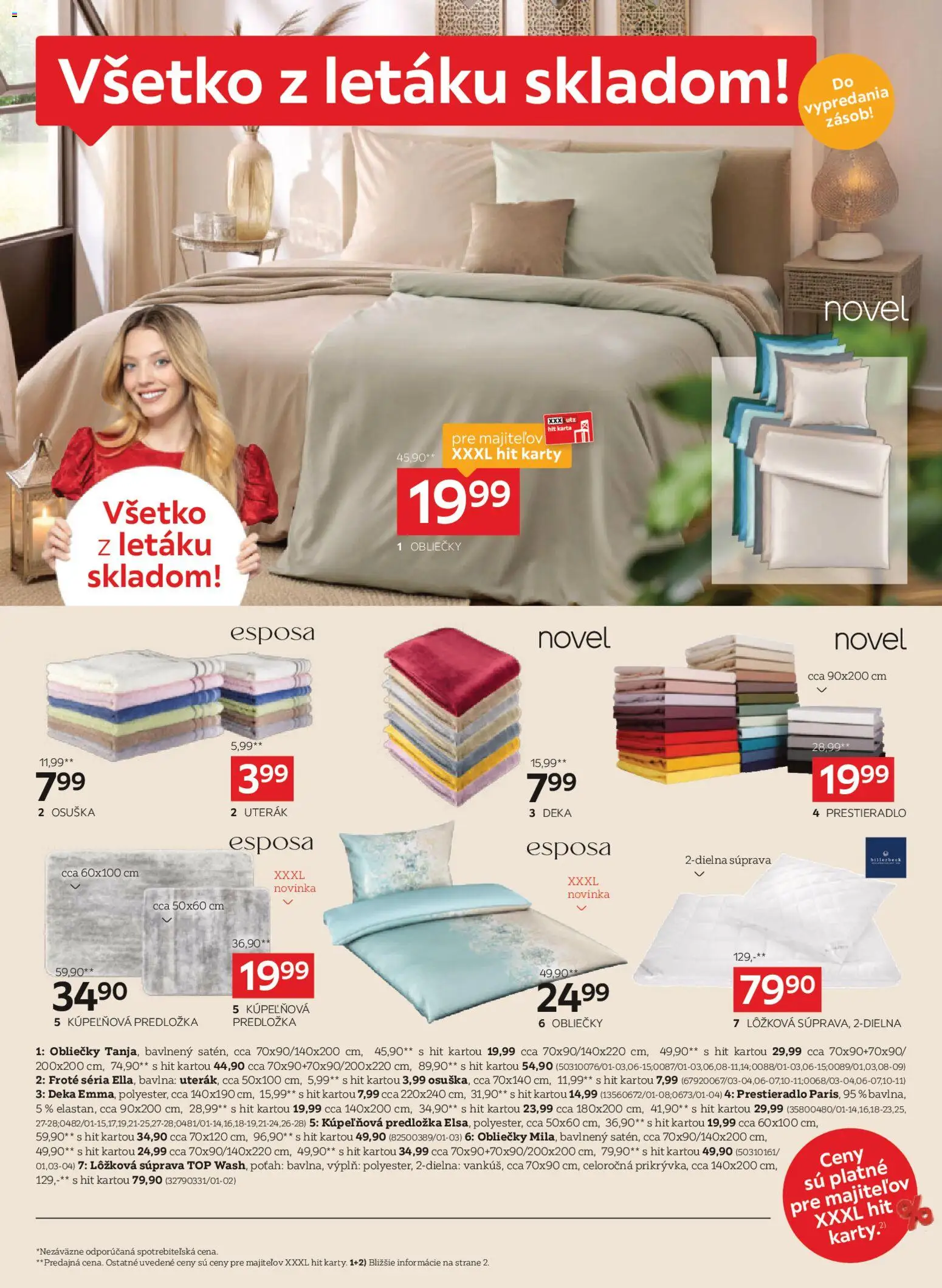 Nové XXXLutz akcie – leták je platný od 23.03.2026 | Strana: 8 | Produkty: Obliečky, Uterák, Osuška