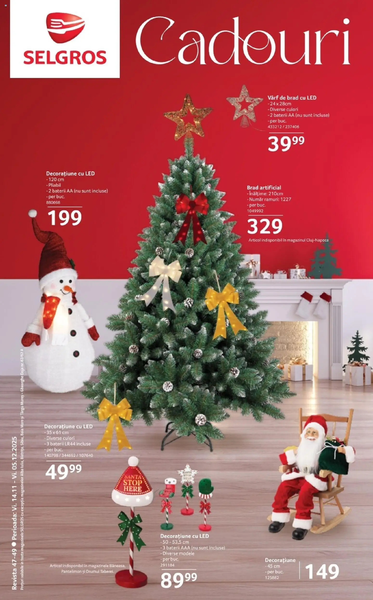 Noul catalog Selgros – valabil de la 14.11.2025 | Pagină: 1 | Produse: Babak, Baterii