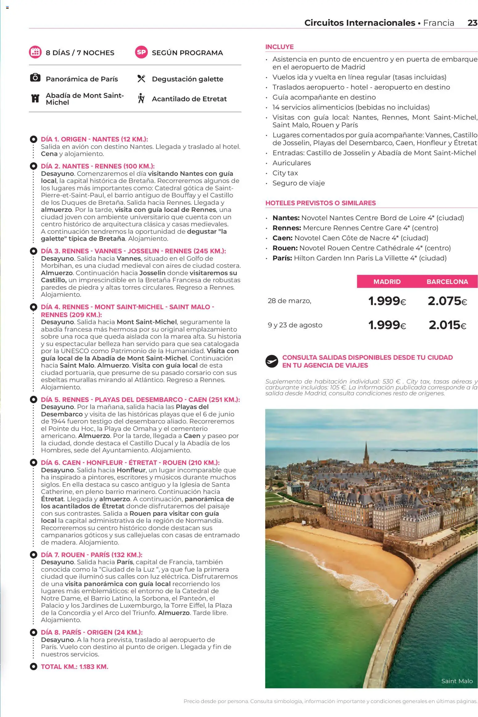 Viajes El Corte Inglés Circuitos exclusivos │ válido desde el 28.03.2026 | Página: 23 | Productos: Auriculares