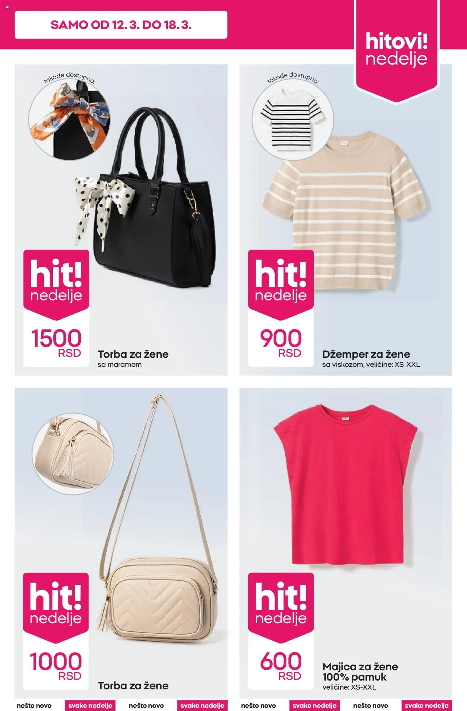 Pepco katalog - važi od 12.03.2026 | Strana: 3 | Proizvode: Džemper, Torba