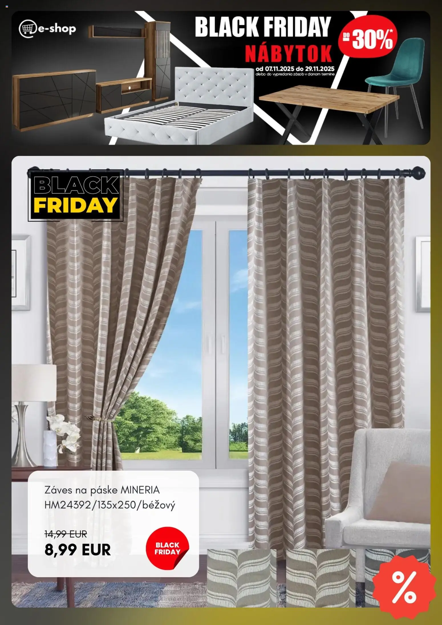 Nové Merkury Market akcie – leták je platný od 07.11.2025 | Strana: 8 | Produkty: Nábytok