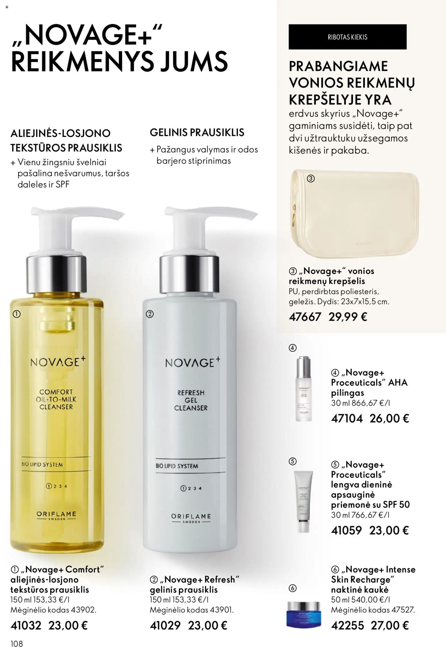 Oriflame akcijos nuo 19.11.2025 | Puslapis: 108 | Prekių: Kaukė, Krepšelis, Prausiklis