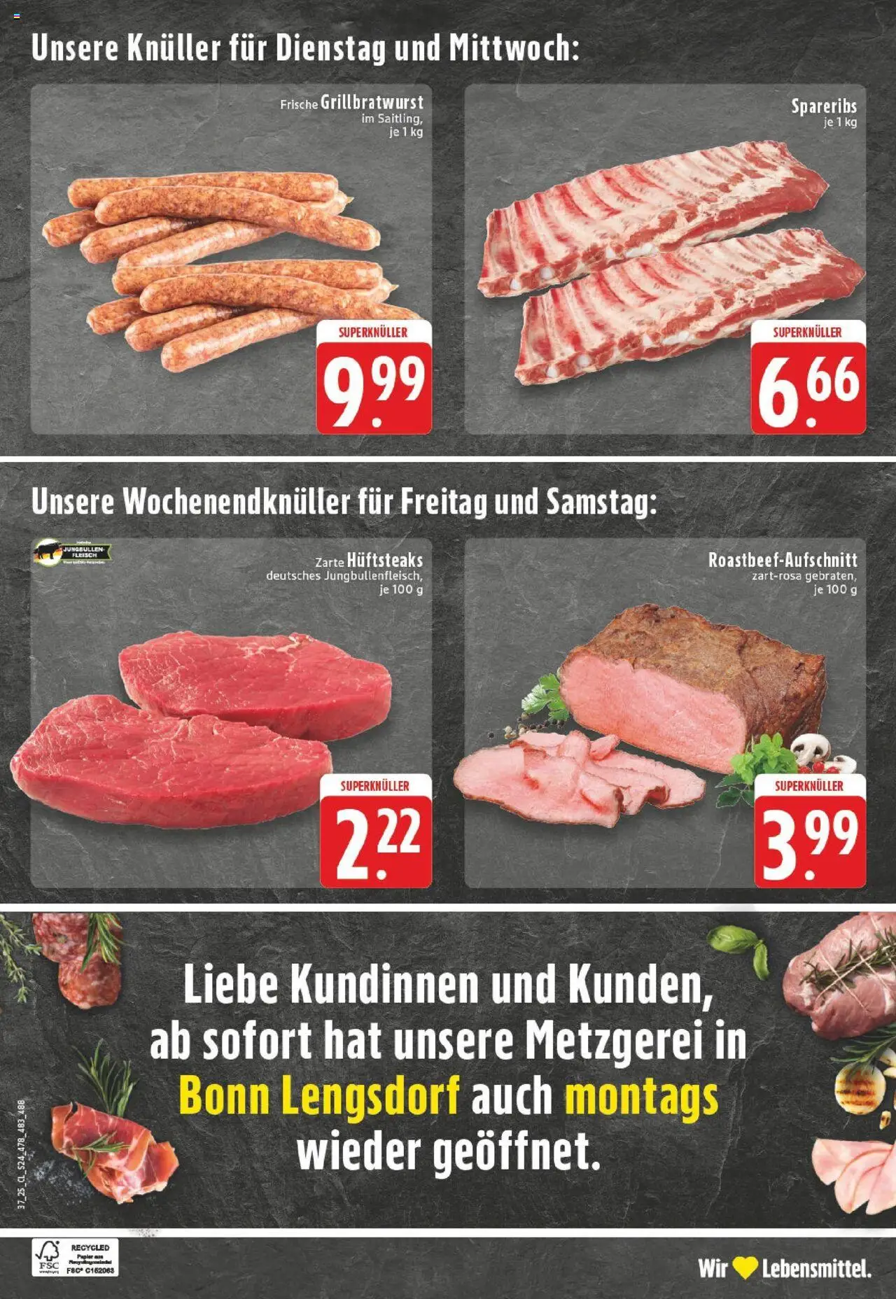 Edeka prospekt Hennef - Stossdorf	 – gültig ab 07.09.2025 | Seite: 24 | Produkte: Steak, Fleisch