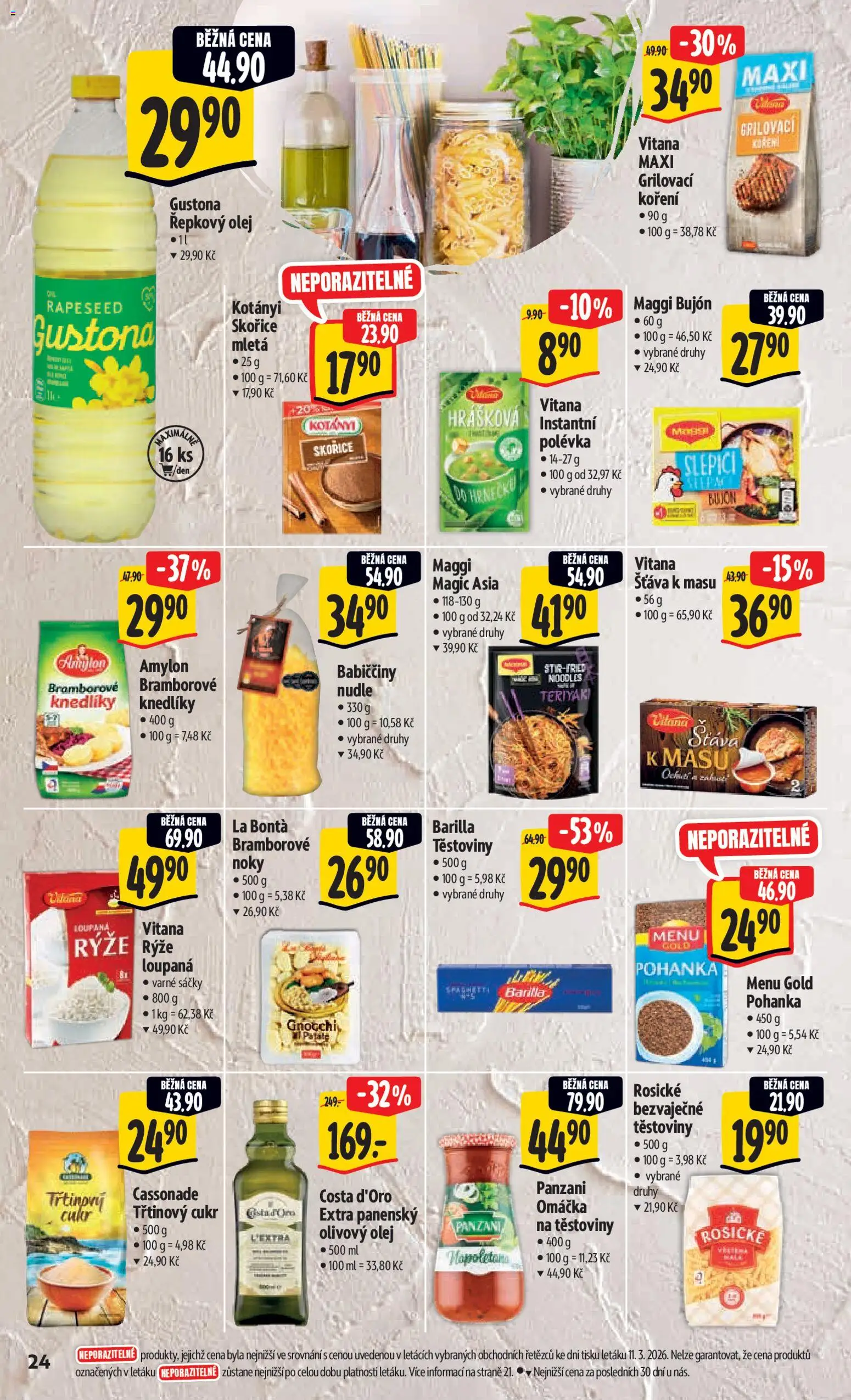 Albert leták - Hypermarket - Brno od 18.03.2026 | Strana: 45 | Produkty: Olej, Těstoviny, Noky, Hrnec