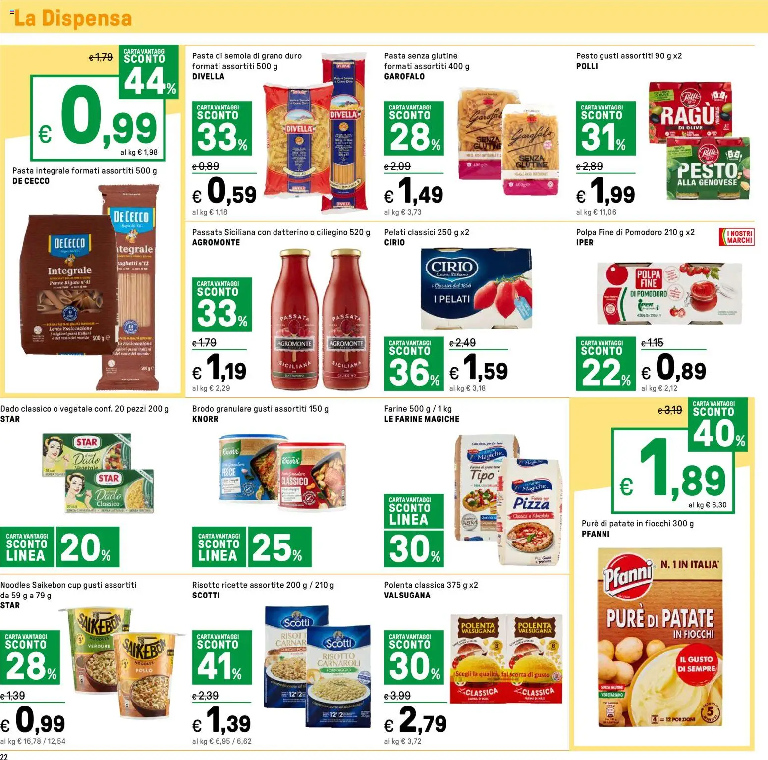 Volantino Iper del 07.01.2026 | Pagina: 22 | Prodotti: Pizza, Pomodoro, Olive, Pesto