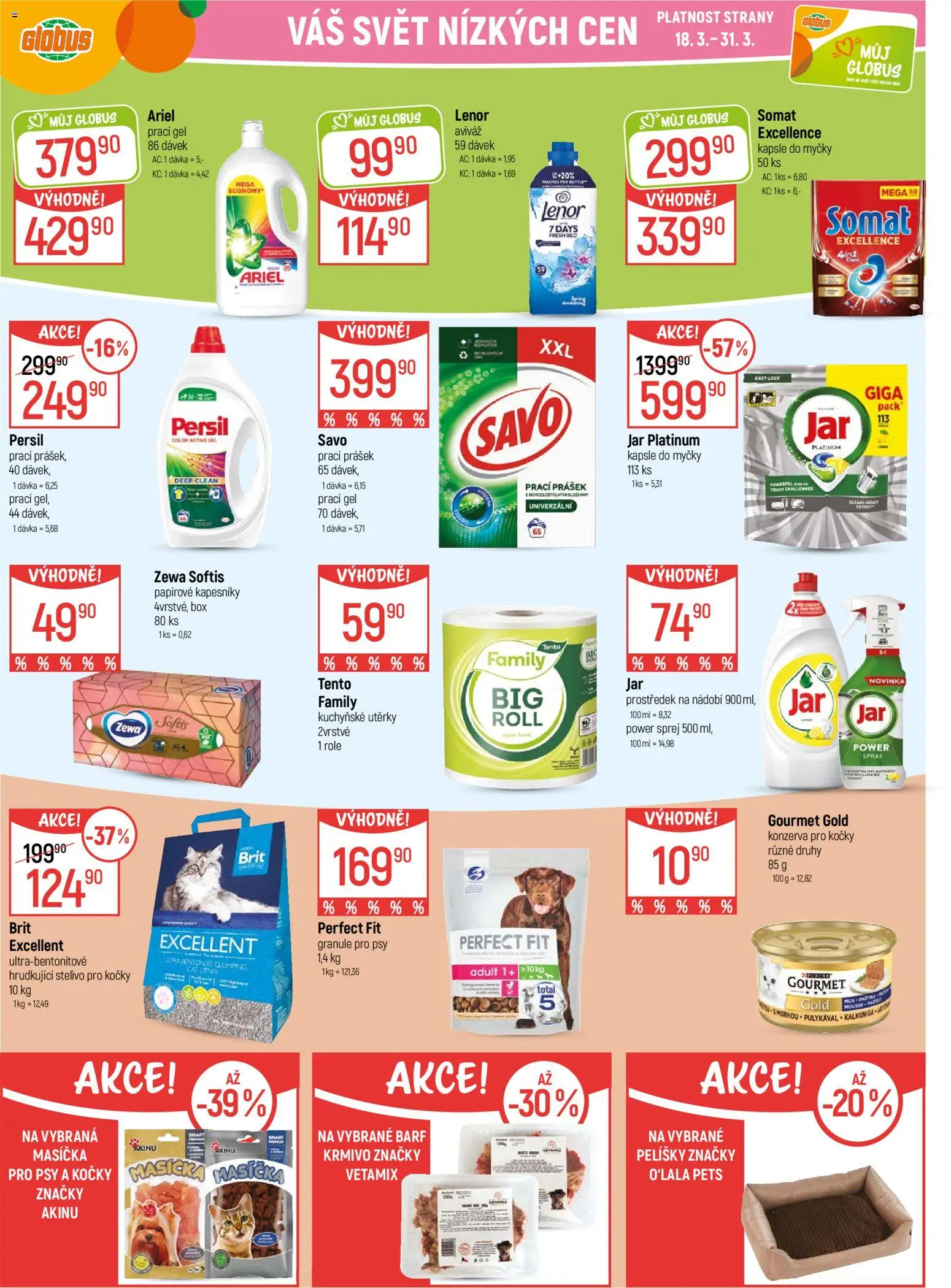 Globus leták - Opava od 18.03.2026 | Strana: 33 | Produkty: Globus, Box, Papírové kapesníky, Konzerva pro kočky
