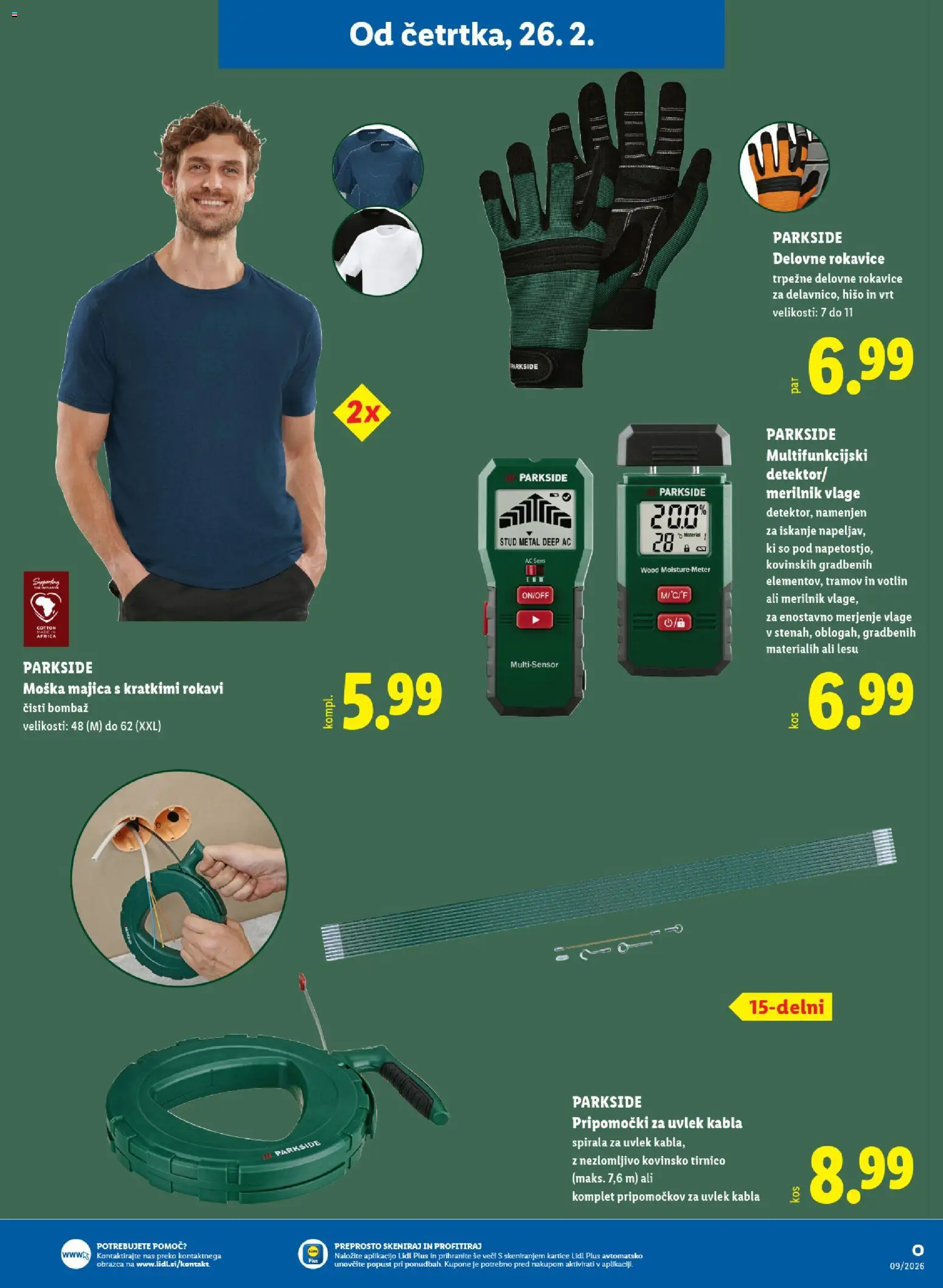 Novi Lidl katalog ponudbe – veljaven od 26.02.2026 | Stran: 27 | Izdelki: Majica, Rokavice