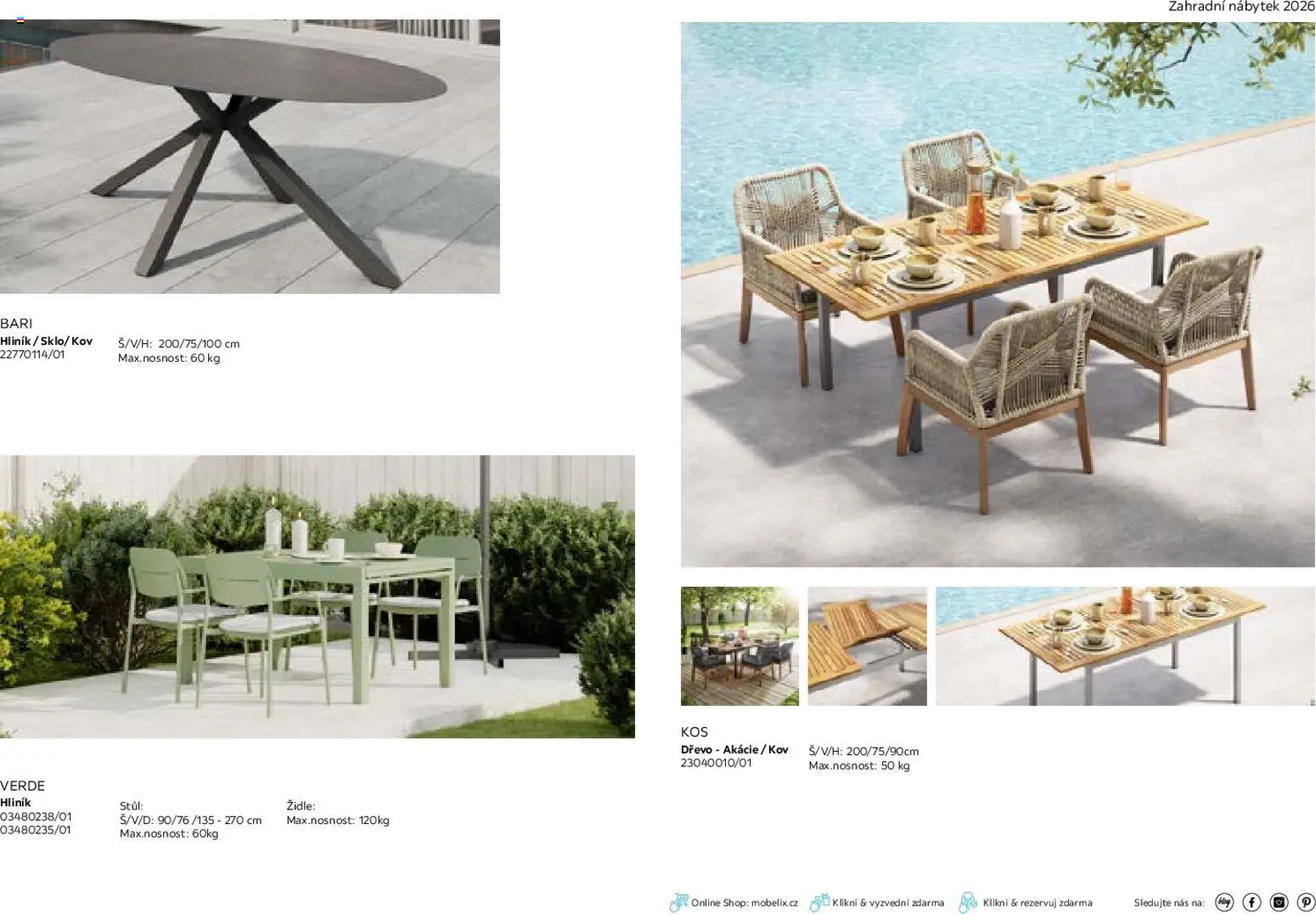 Möbelix leták - Zahradní nábytek od 01.03.2026 | Strana: 29 | Produkty: Nábytek, Stůl, Židle, Zahradní nábytek