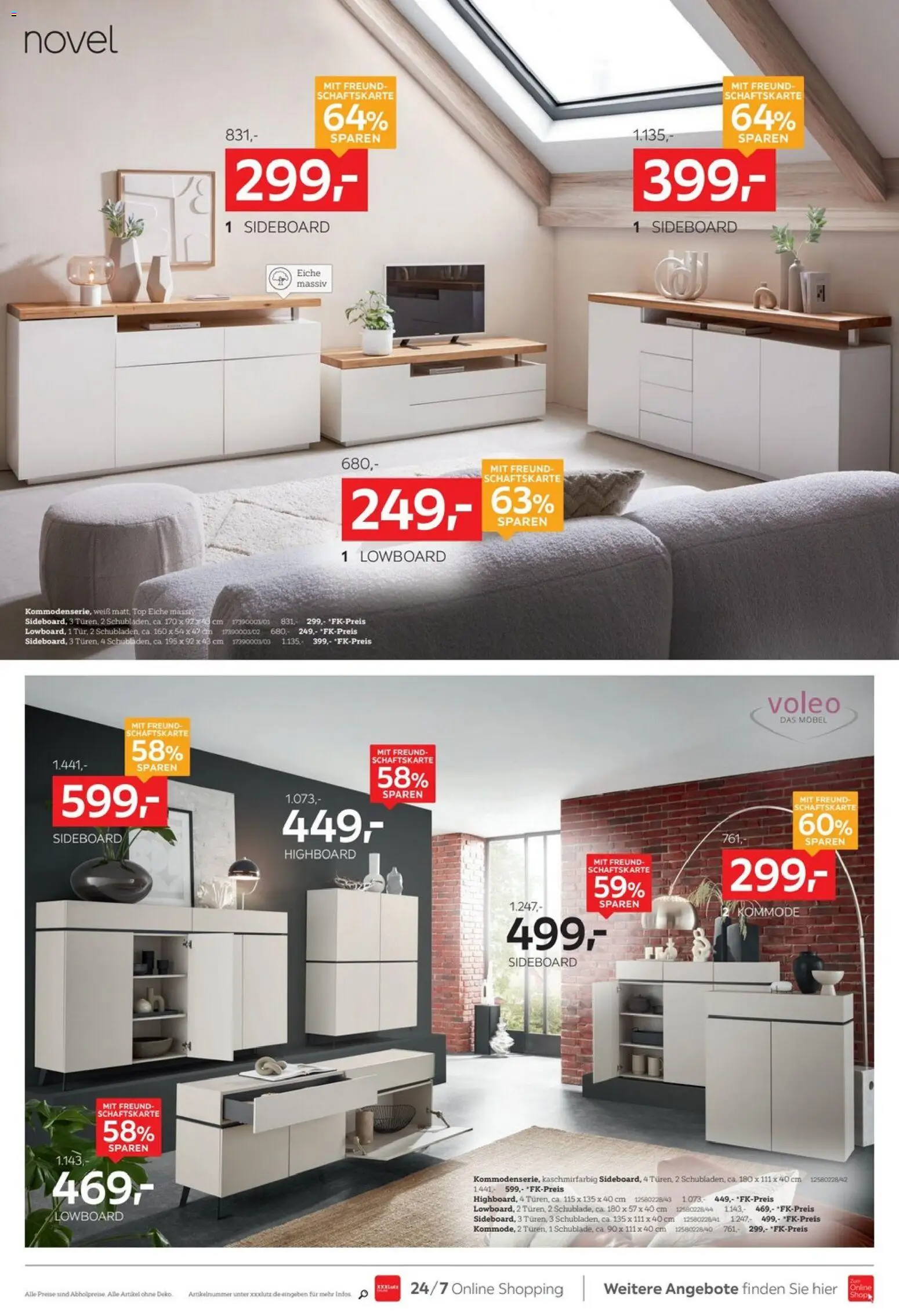 XXXLutz Big Sale – gültig ab 29.03.2026 | Seite: 10 | Produkte: Top, Sideboard, Lowboard, Kommode