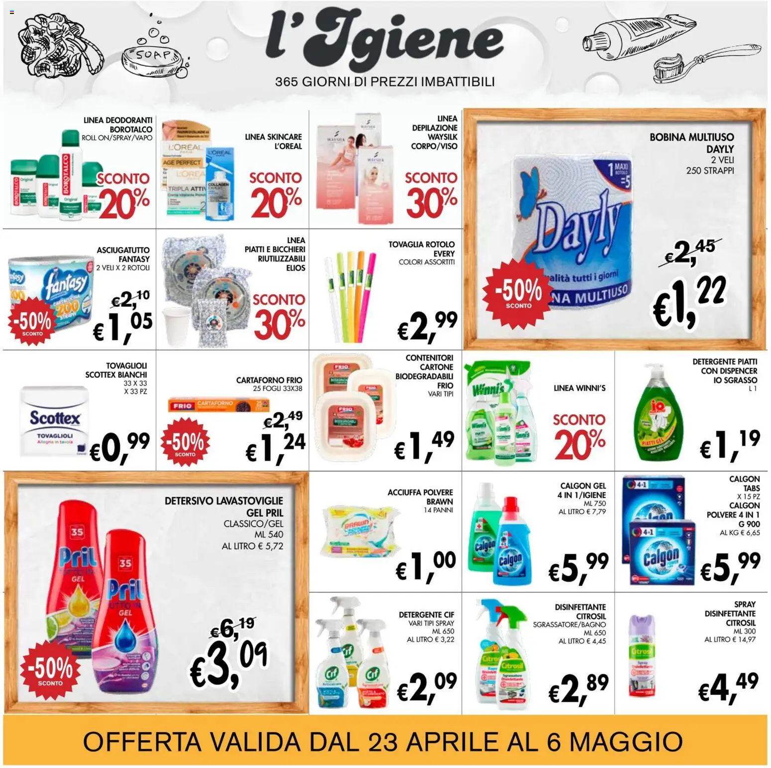 Volantino Coal del 23.04.2026 | Pagina: 22 | Prodotti: Detergente, Lavastoviglie, Asciugatutto, Tovaglia