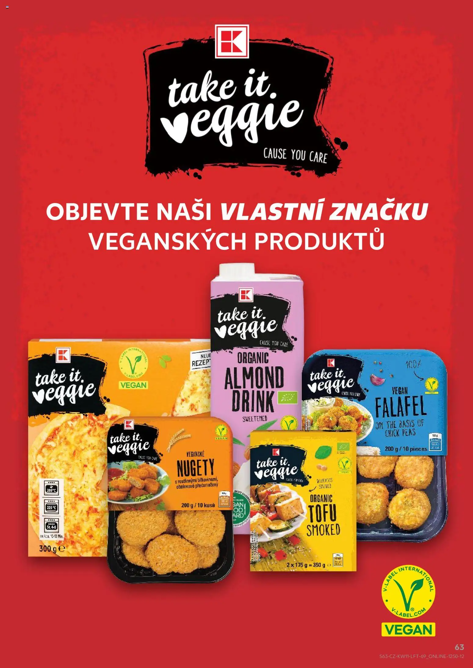 Kaufland leták - Brno od 11.03.2026 | Strana: 63 | Produkty: Vegan, Pizza, Falafel, Take It Veggie