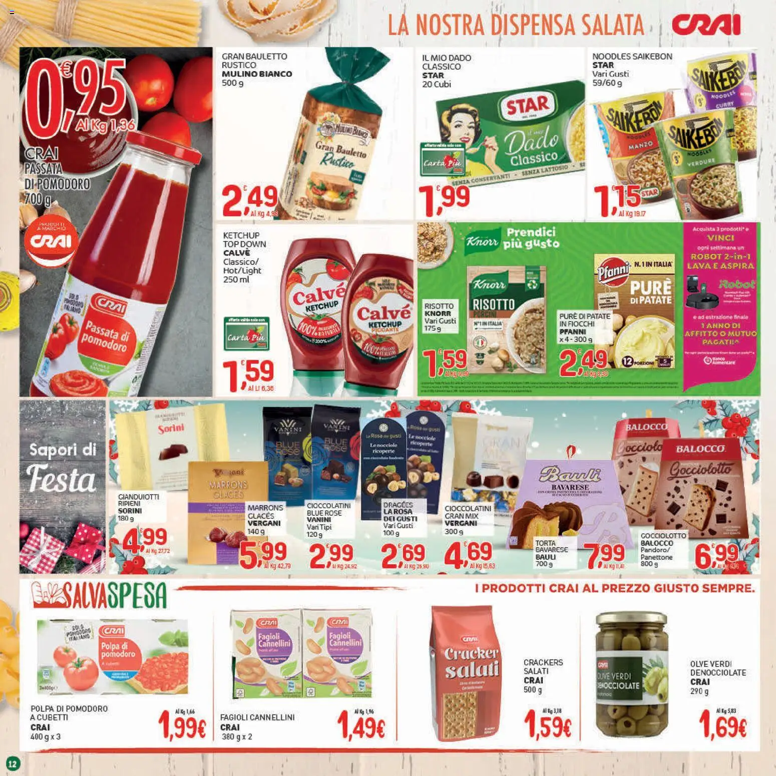 Volantino CRAI del 13.11.2025 | Pagina: 12 | Prodotti: Fiocchi, Cannellini, Verdure, Cioccolatini