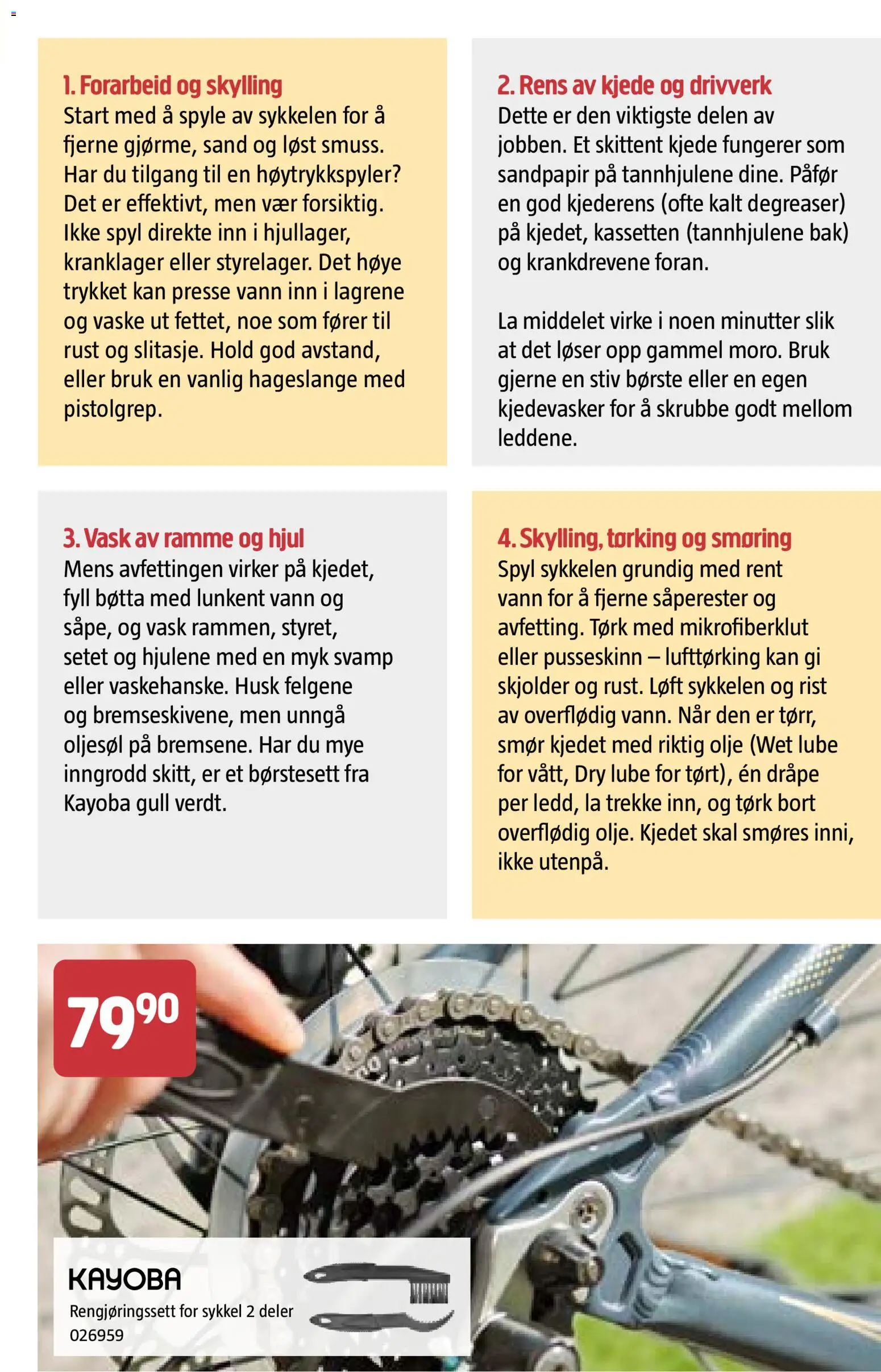 {H1} | Side: 43 | Produkter: Høytrykkspyler, Olje, Вермішель, Børste