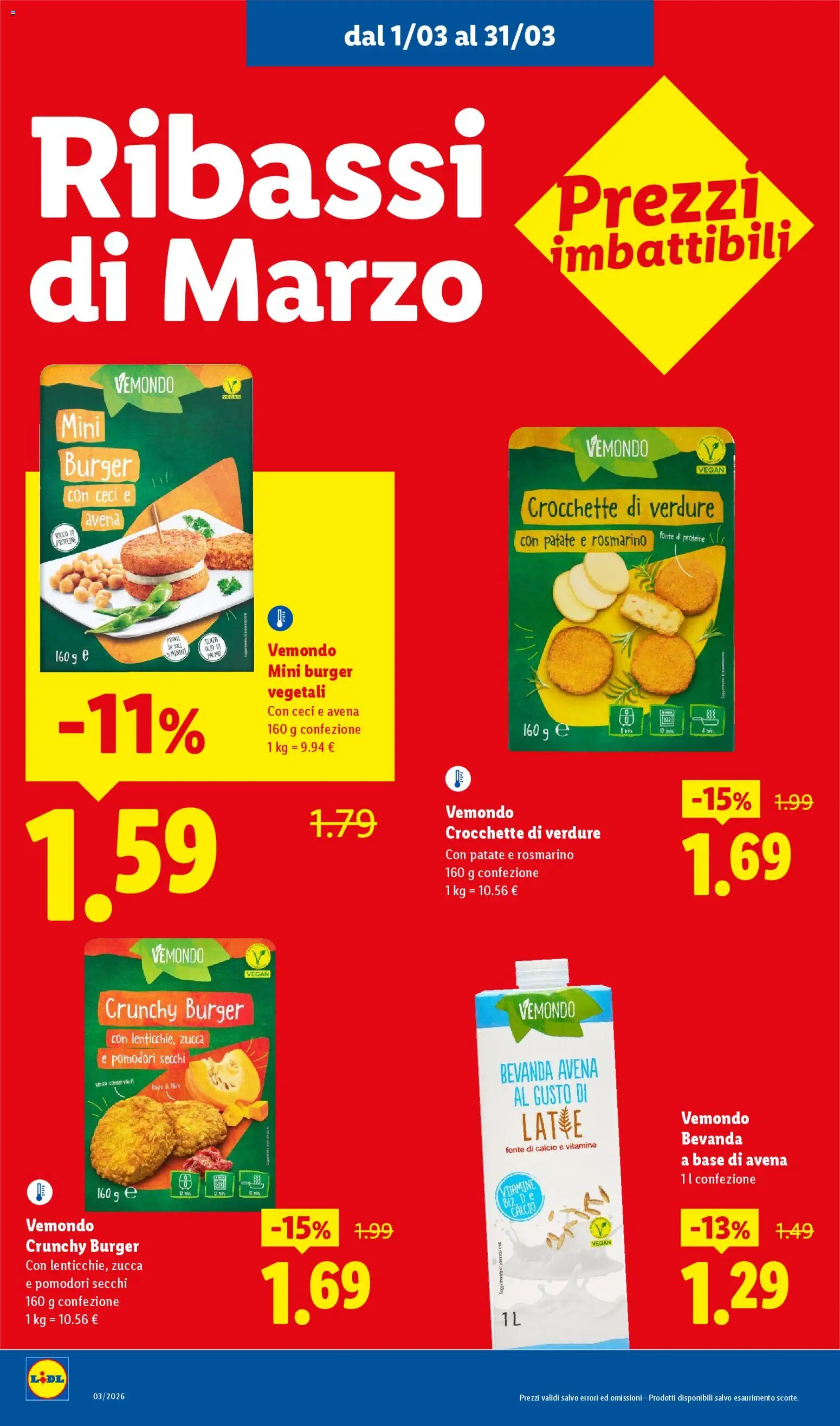 Volantino Lidl del 01.03.2026 | Pagina: 6 | Prodotti: Verdure, Pomodori, Zucca, Pomodori secchi