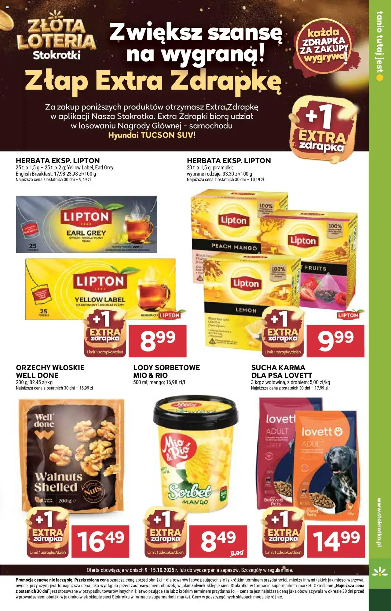 Stokrotka Gazetka od 09.10.2025 | Strona: 25 | Produkty: Mango, Orzechy włoskie, Sorbet, Lody