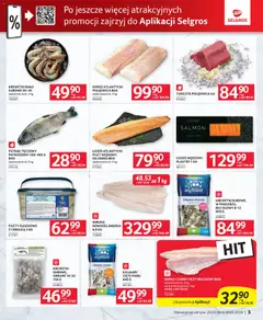 Pogląd oferty "Selgros cash&carry gazetka - Oferta dla gastronomii" - ważna od 26.03.2026 | Strona: 5 | Produkty: Pstrąg, Dorsz, Tuńczyk, Kalmary