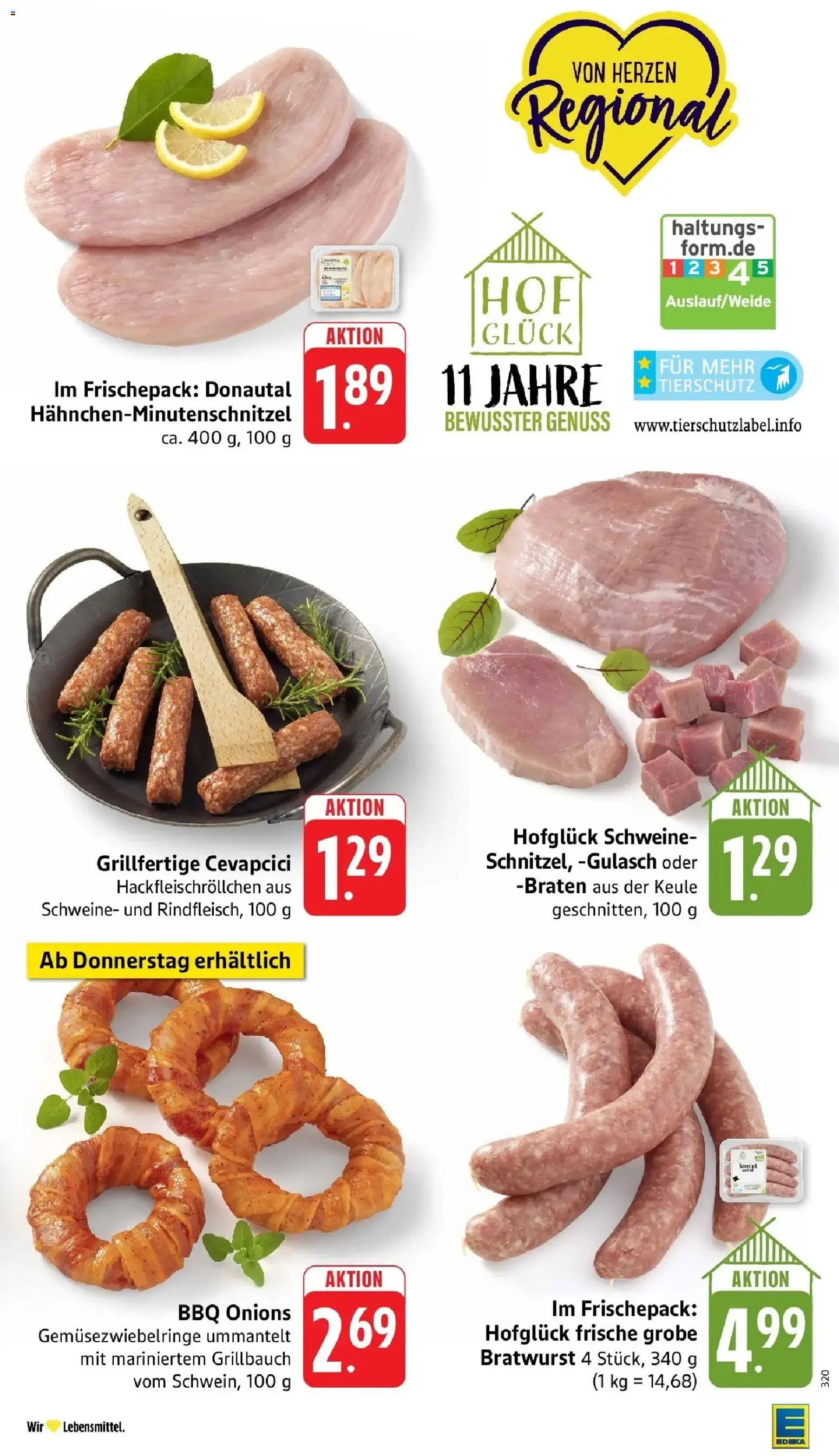 Edeka prospekt Großostheim	 – gültig ab 12.04.2026 | Seite: 13 | Produkte: Bratwurst, Cevapcici, Gulasch