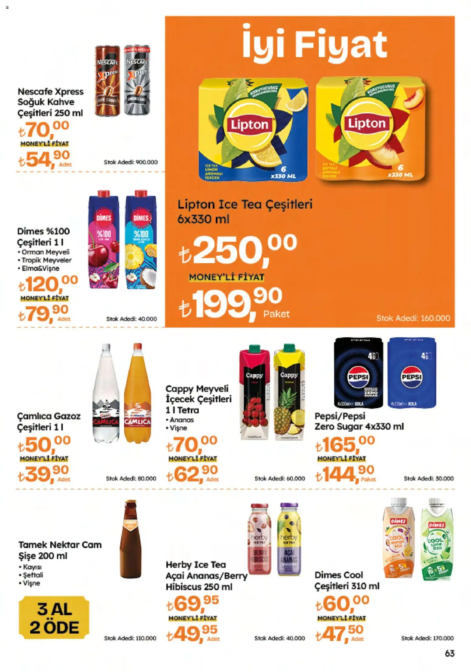Migros Katalog - 5M Migroskop Dijital - 26.03.2026 tarihinden itibaren geçerlidir | Sayfa: 63 | Ürünler: Kahve, Ananas, Vişne, Şeftali