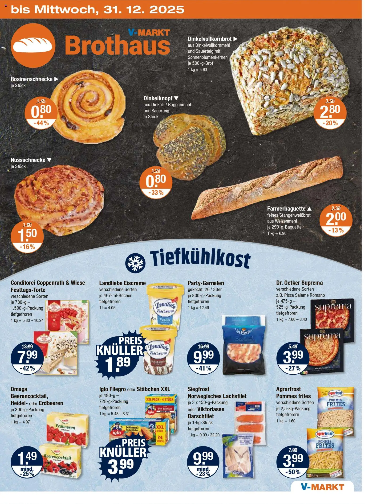 V-Markt - Hallertau / Oberpfalz – gültig ab 27.12.2025 | Seite: 5 | Produkte: Iglo, Weizenmehl, Pommes frites, Erdbeeren