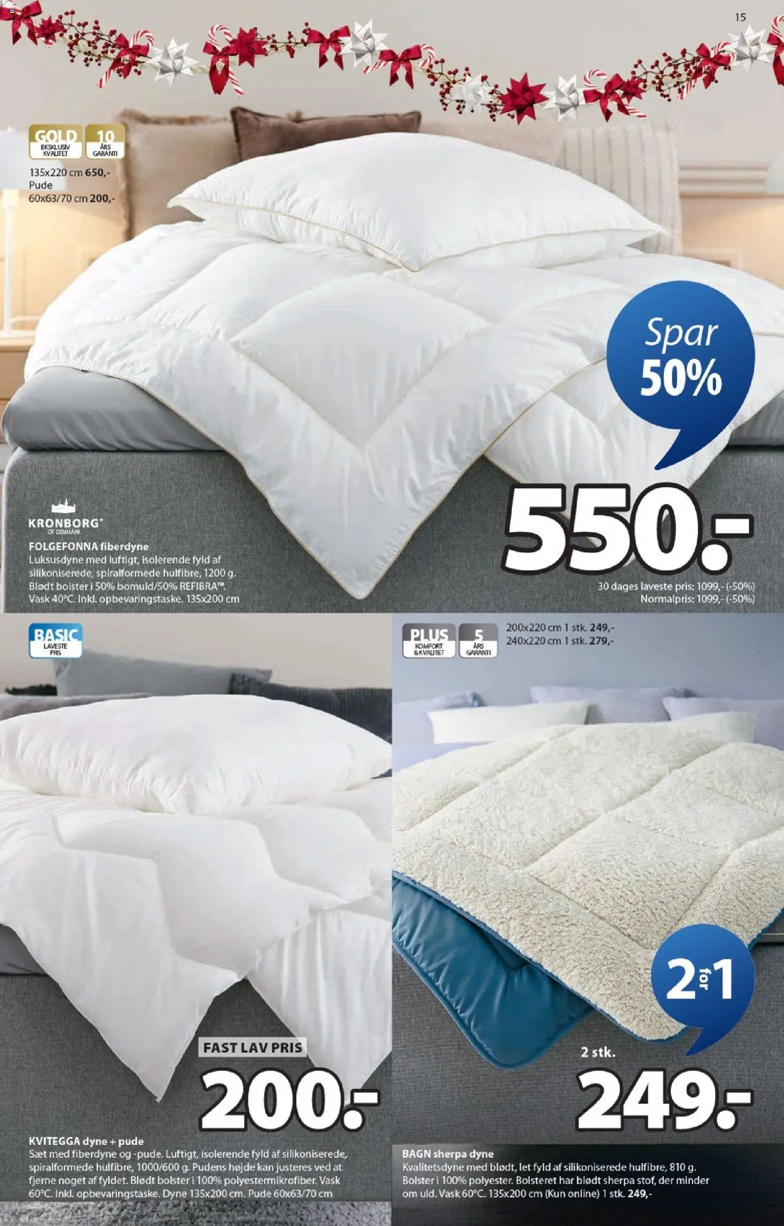 JYSK tilbudsavis – gyldig fra 07.11.2025 | Side: 15 | Produkter: Pude