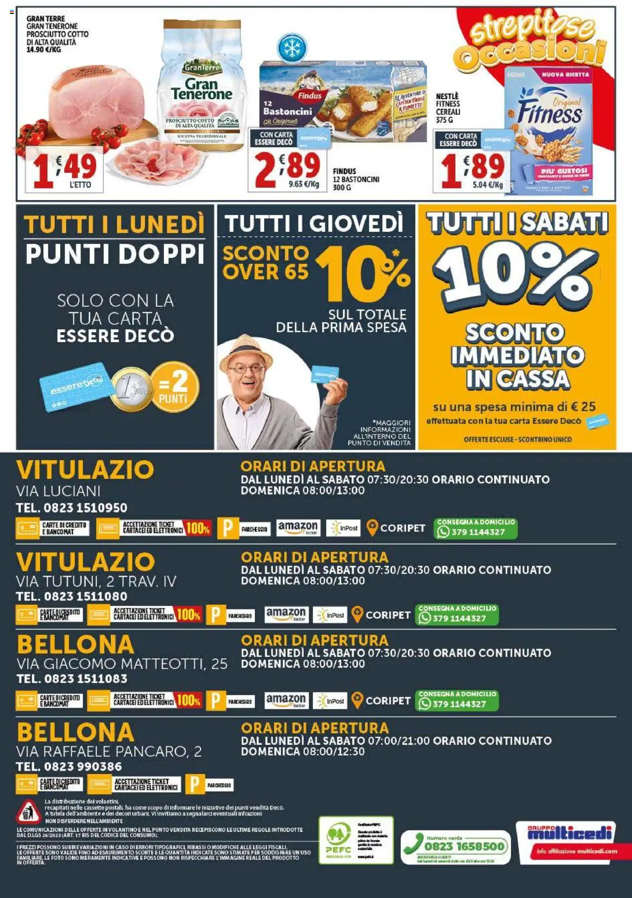 Volantino Decò del 23.09.2025 | Pagina: 20 | Prodotti: Prosciutto Cotto, Cereali, Prosciutto