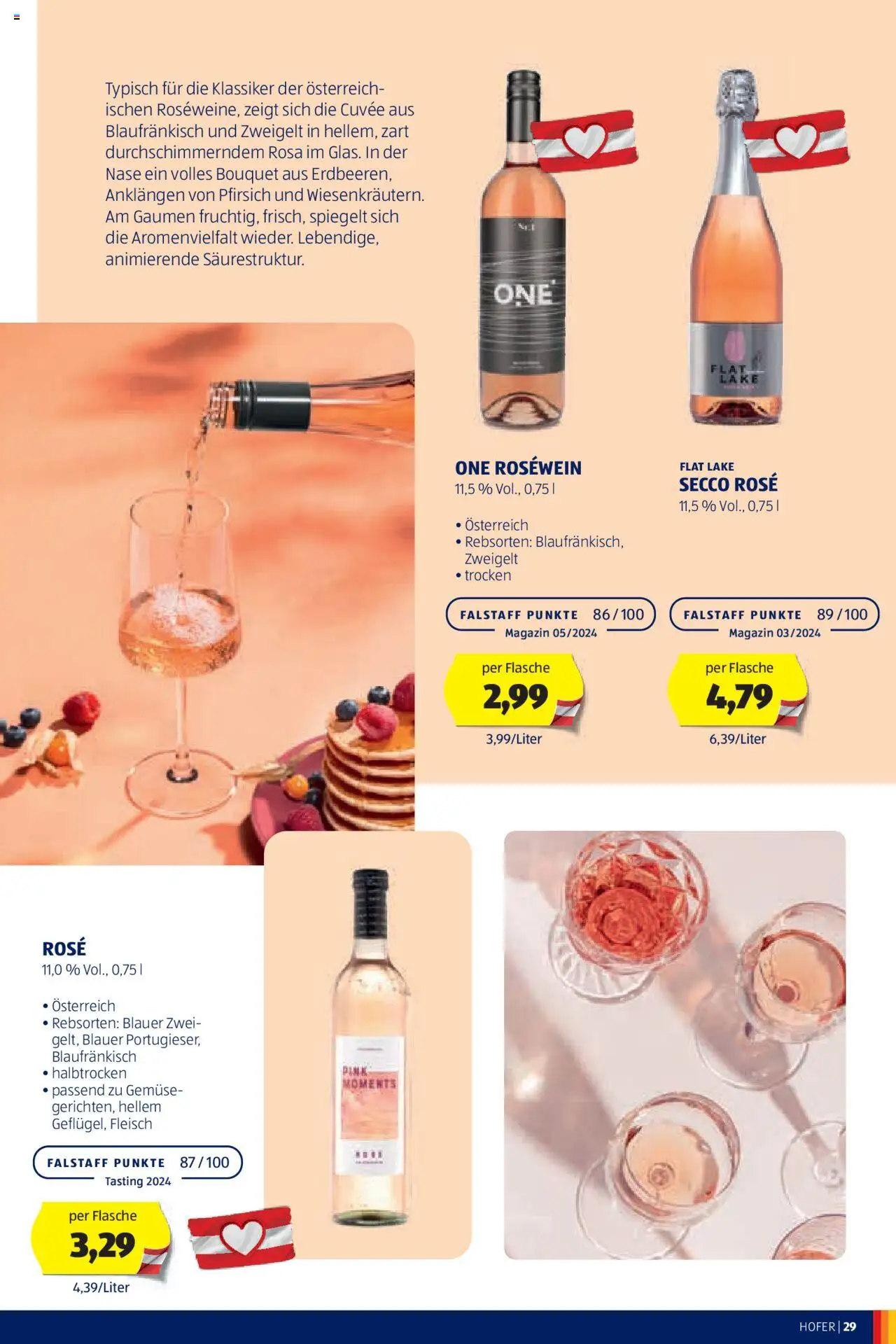 Hofer Wein-Magazin gültig ab 16.10.2024 | Seite: 29 | Produkte: Gemüse, Pfirsich