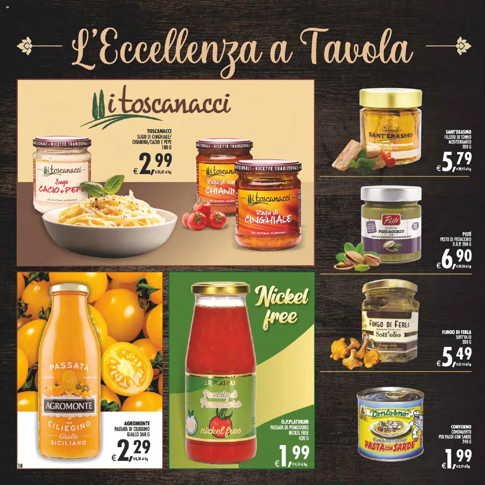 Volantino Decò del 07.04.2026 | Pagina: 18 | Prodotti: Pomodoro, Passata di pomodoro, Ragú, Sugo