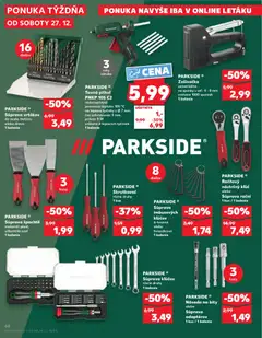 Kaufland leták platný od 27.12.2025 | Strana: 66 | Produkty: Skrutkovač, Parkside