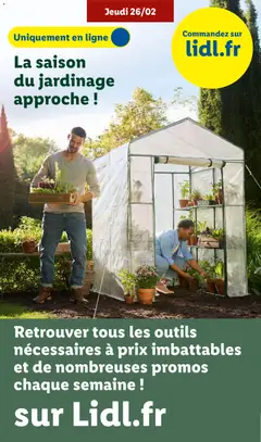 LIDL - Prévisualisation de La saison du jardinage approche !, Outils nécessaires à prix imbattables et de nombreuses promos chaque semaine ! valide à partir de 26.02.2026 | Page: 49