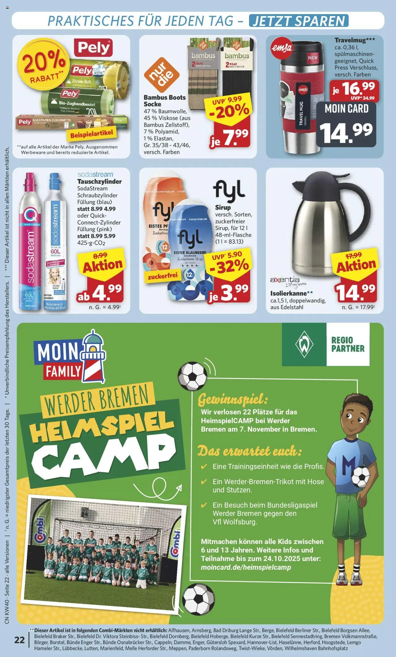 Combi Prospekt 	 – gültig ab 29.09.2025 | Seite: 29 | Produkte: Sirup, Hose, Socken, Sodastream