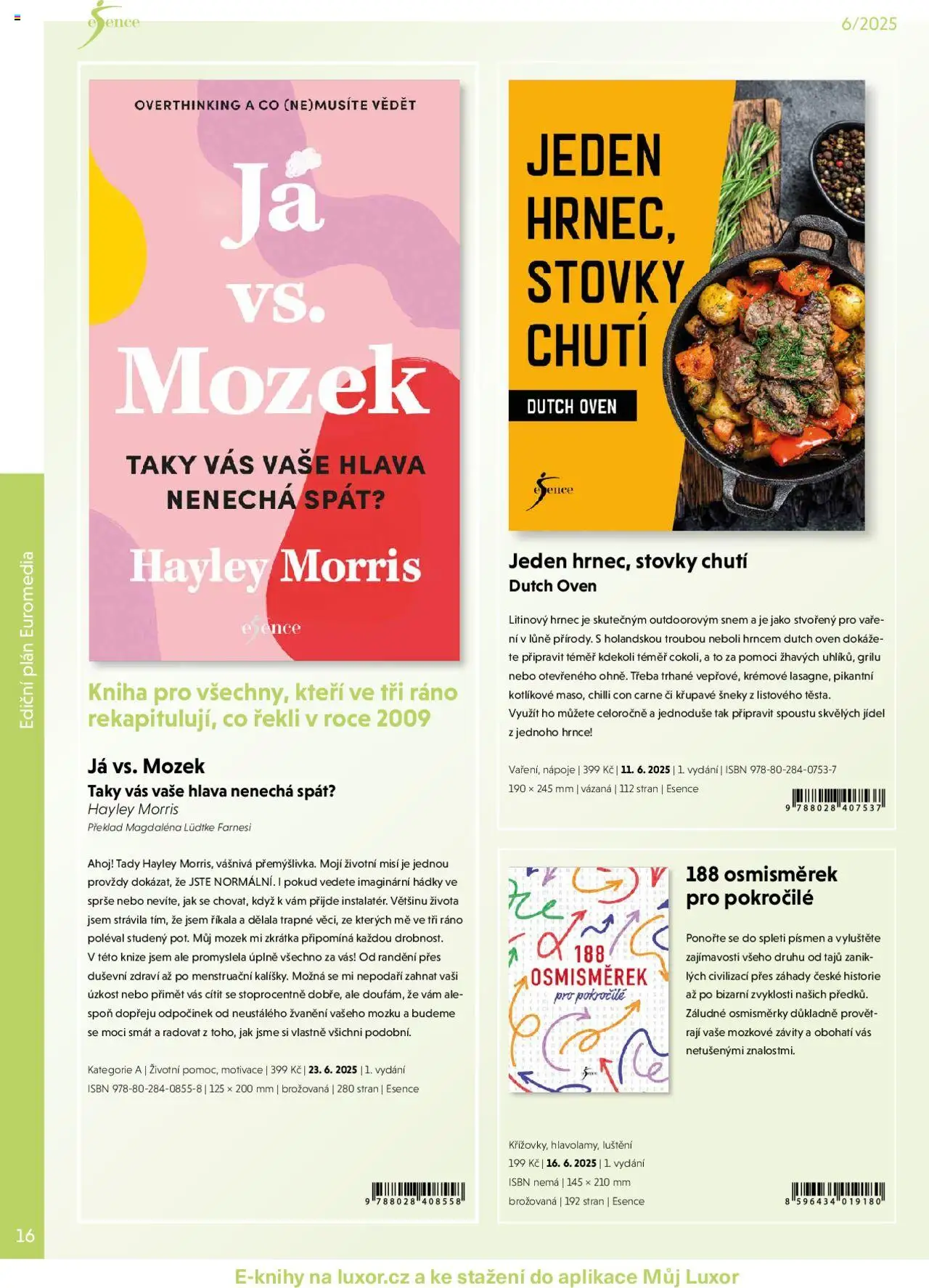 Luxor leták - červen 2025 od 01.06.2025 | Strana: 16 | Produkty: Kniha, Hrnce, Hrnec, Chilli con carne