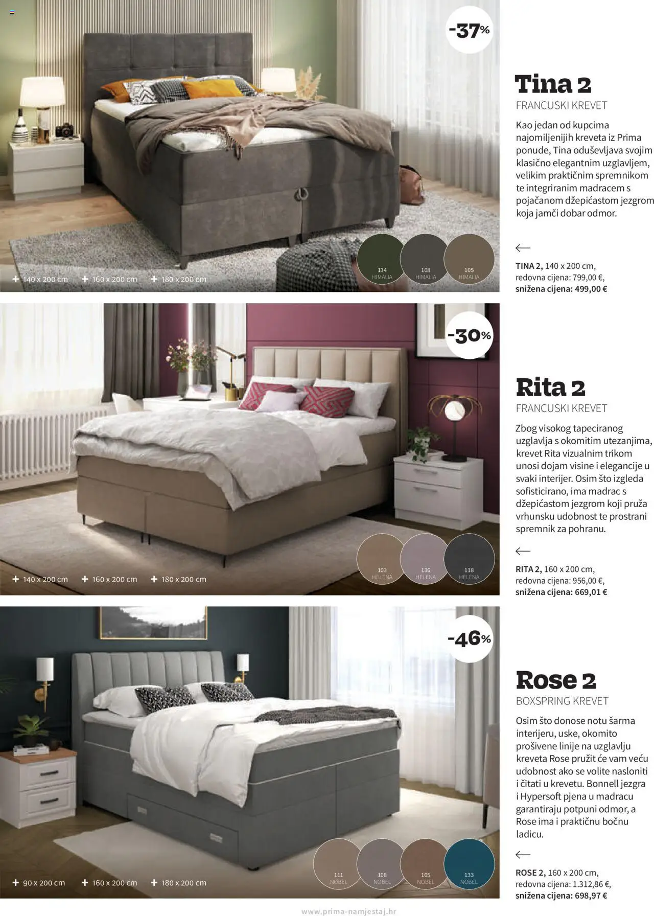 Prima katalog | vrijedi od 01.10.2025 | Stranica: 18 | Proizvodi: Krevet, Madrac, Francuski krevet