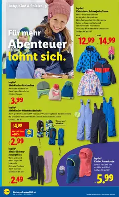 Lidl Flugblatt ab 23.10.2025 gültig | Seite: 34 | Produkte: Jacke, Hose, Wasser, Strumpfhose