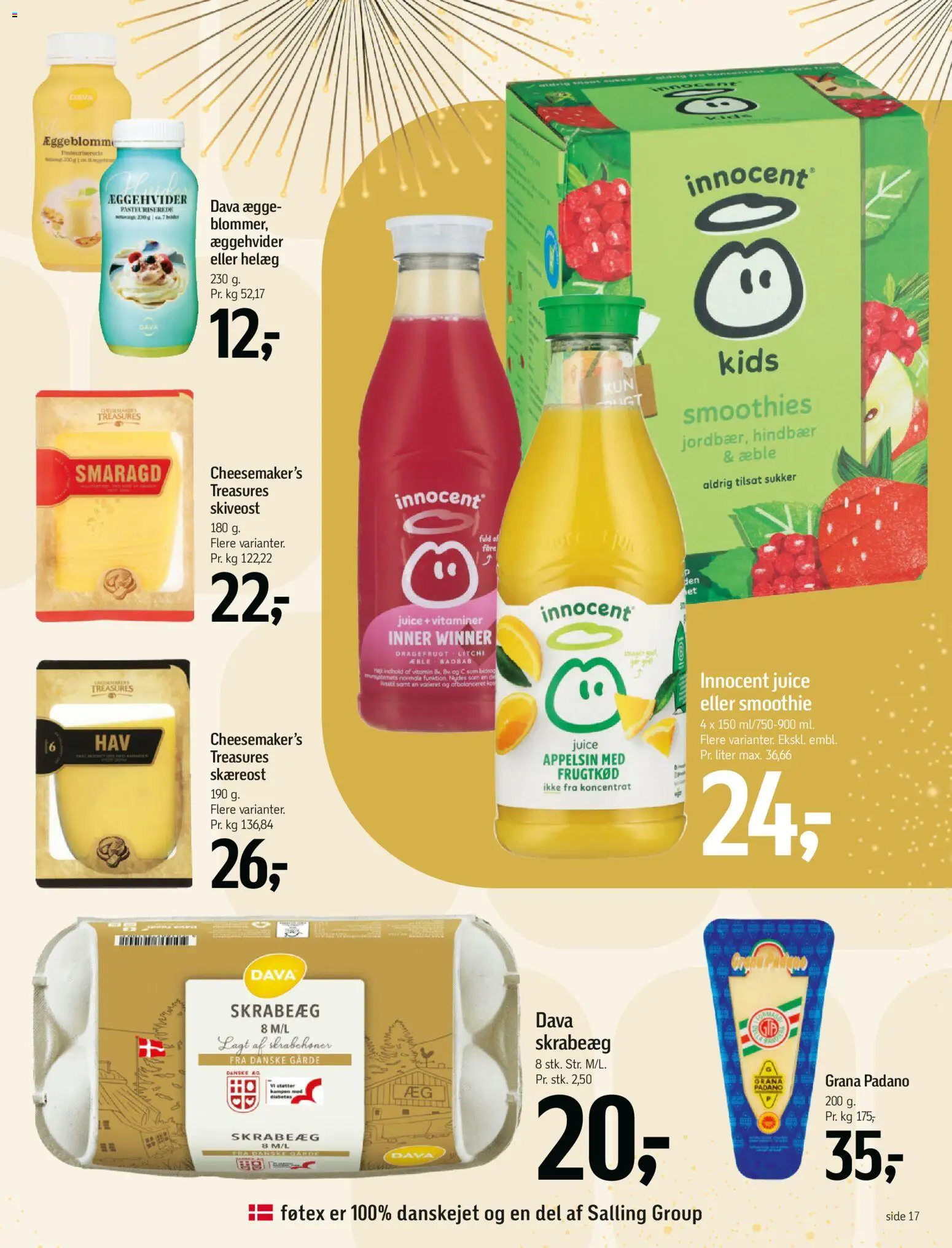 Føtex tilbudsavis – gyldig fra 27.12.2025 | Side: 19 | Produkter: Juice, Hindbær, Skiveost, Søm