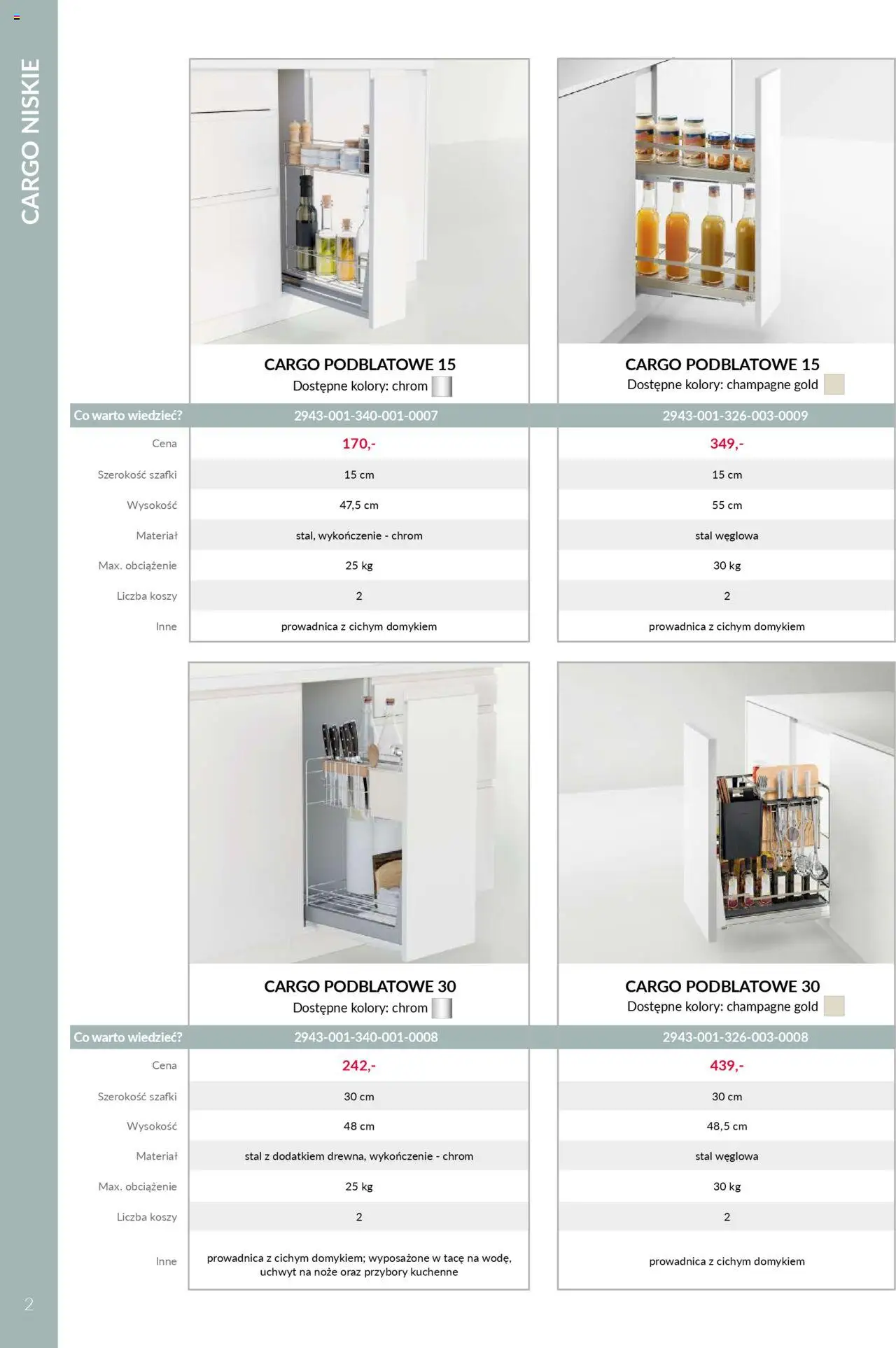 Salony Agata Gazetka - Vortung Systemy Cargo od 01.09.2025 | Strona: 2 | Produkty: Champagne