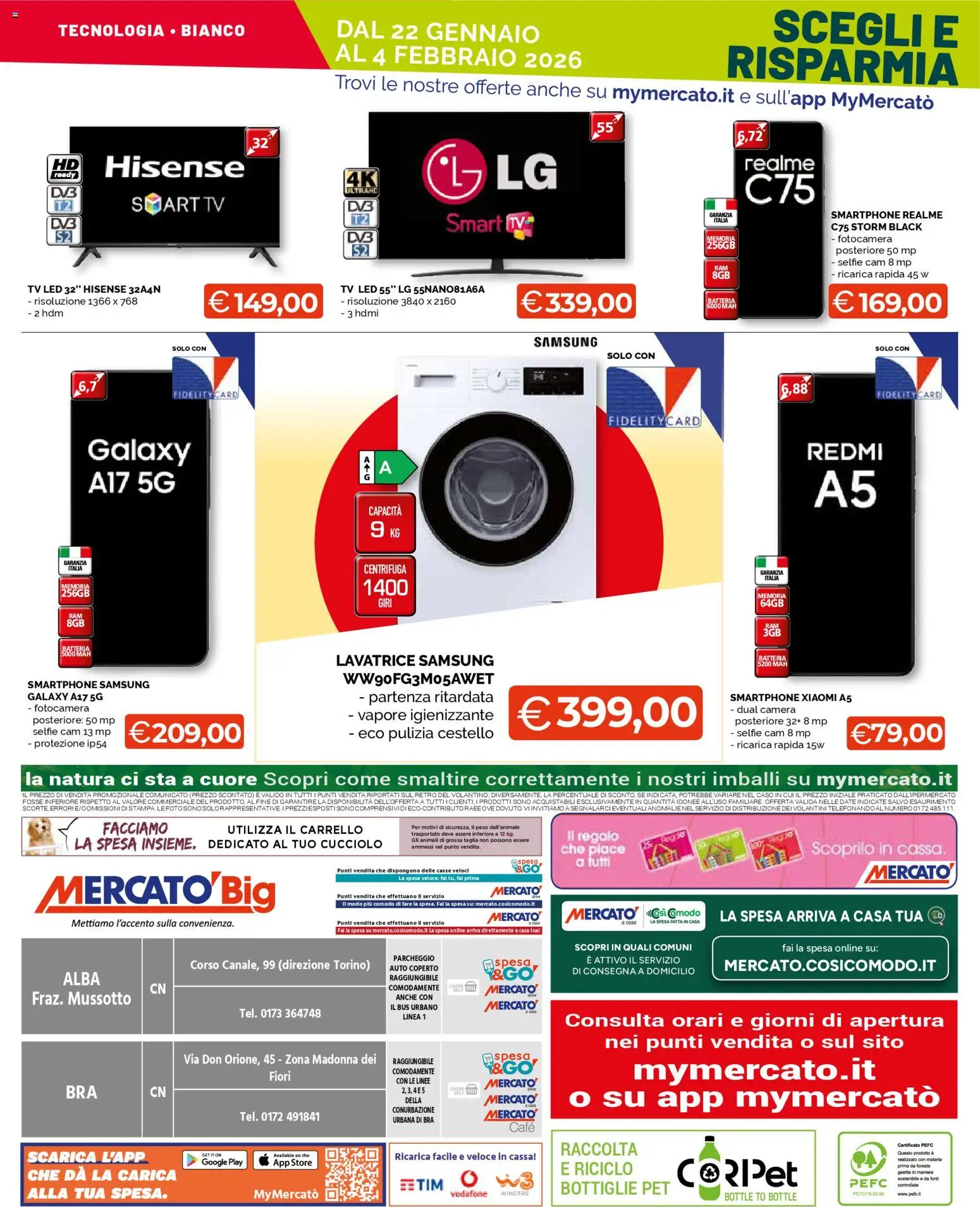 Volantino Mercatò del 22.01.2026 | Pagina: 24 | Prodotti: Centrifuga, Fotocamera, Stampa, Samsung