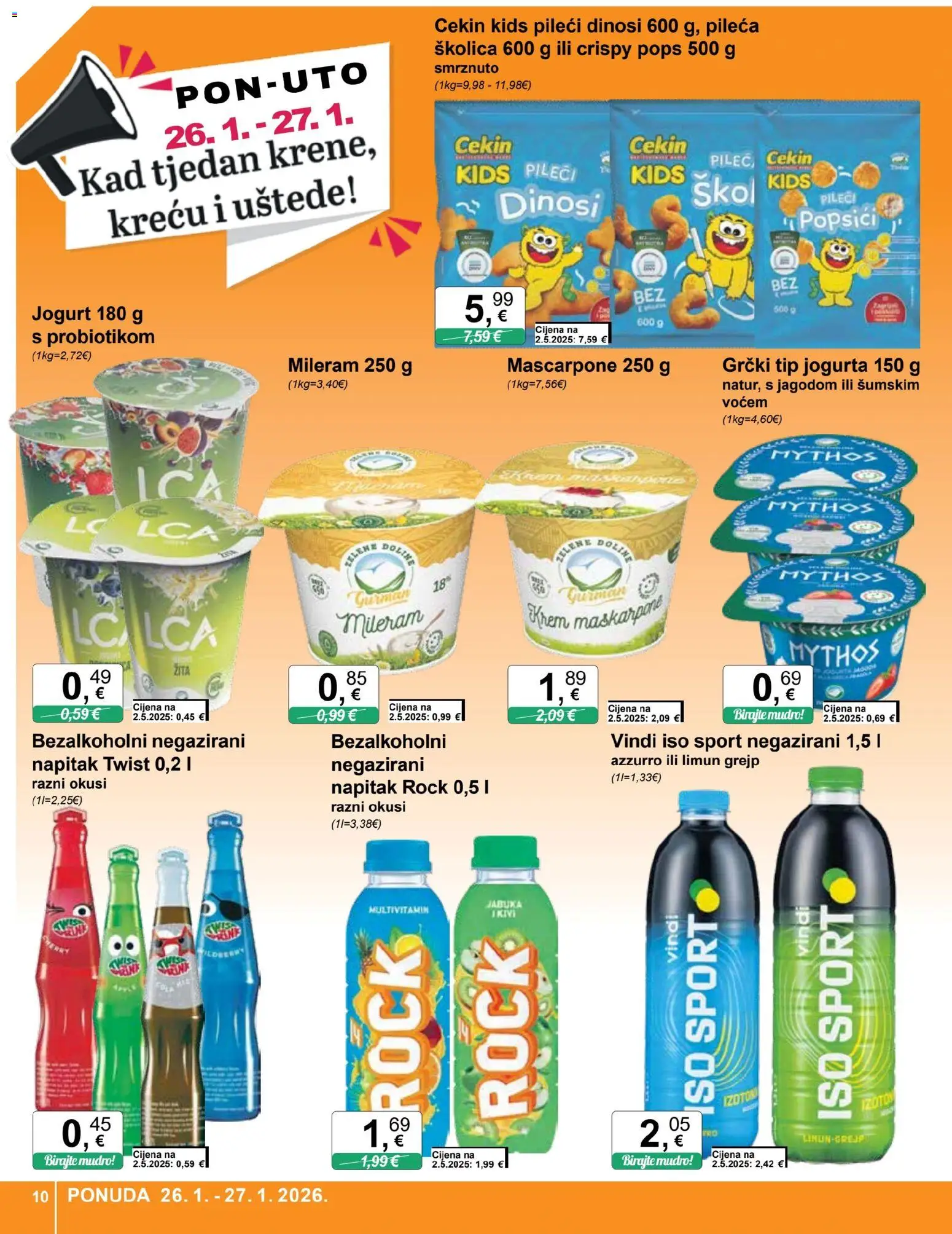 KTC katalog | vrijedi od 21.01.2026 | Stranica: 10 | Proizvodi: Mascarpone, Grejp, Limun, Mileram