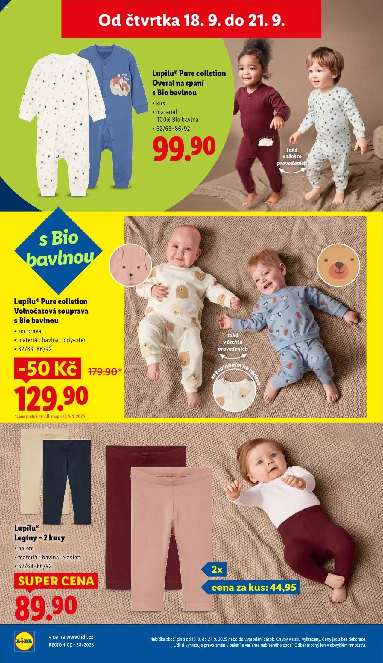 Lidl - Leták - Spotřební zboží od 15.09.2025 | Strana: 30 | Produkty: Overal, Legíny, Overal na spaní