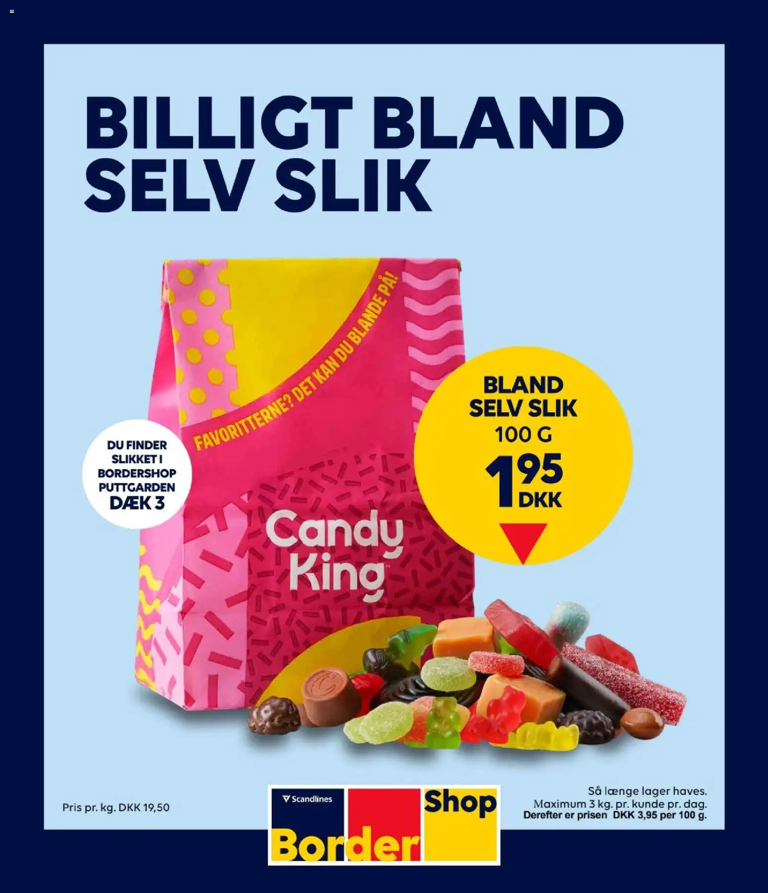 Bordershop tilbudsavis – gyldig fra 27.03.2026 | Side: 1 | Produkter: Slik