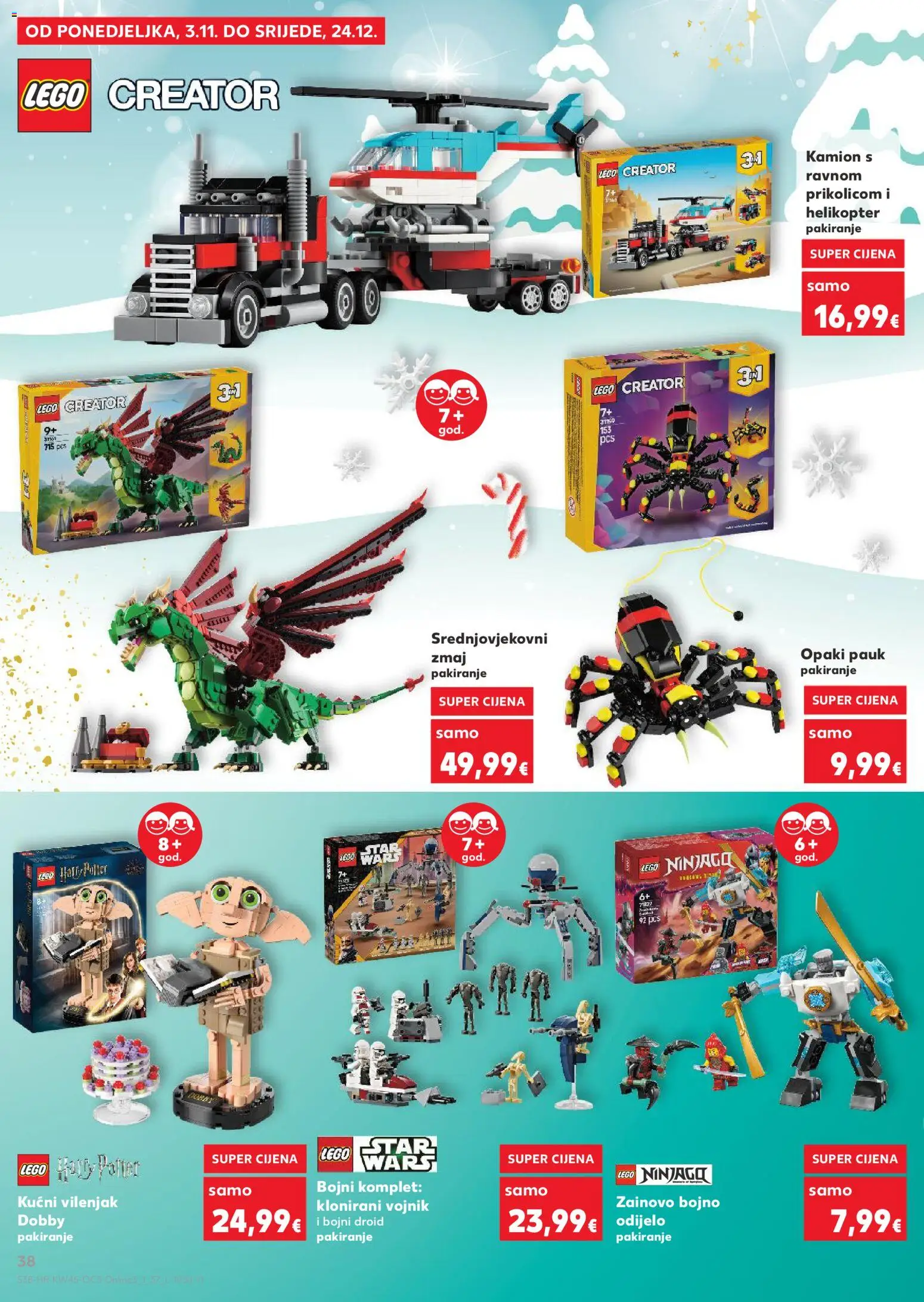 Kaufland katalog | vrijedi od 03.11.2025 | Stranica: 38 | Proizvodi: Odijelo, PC, Lego