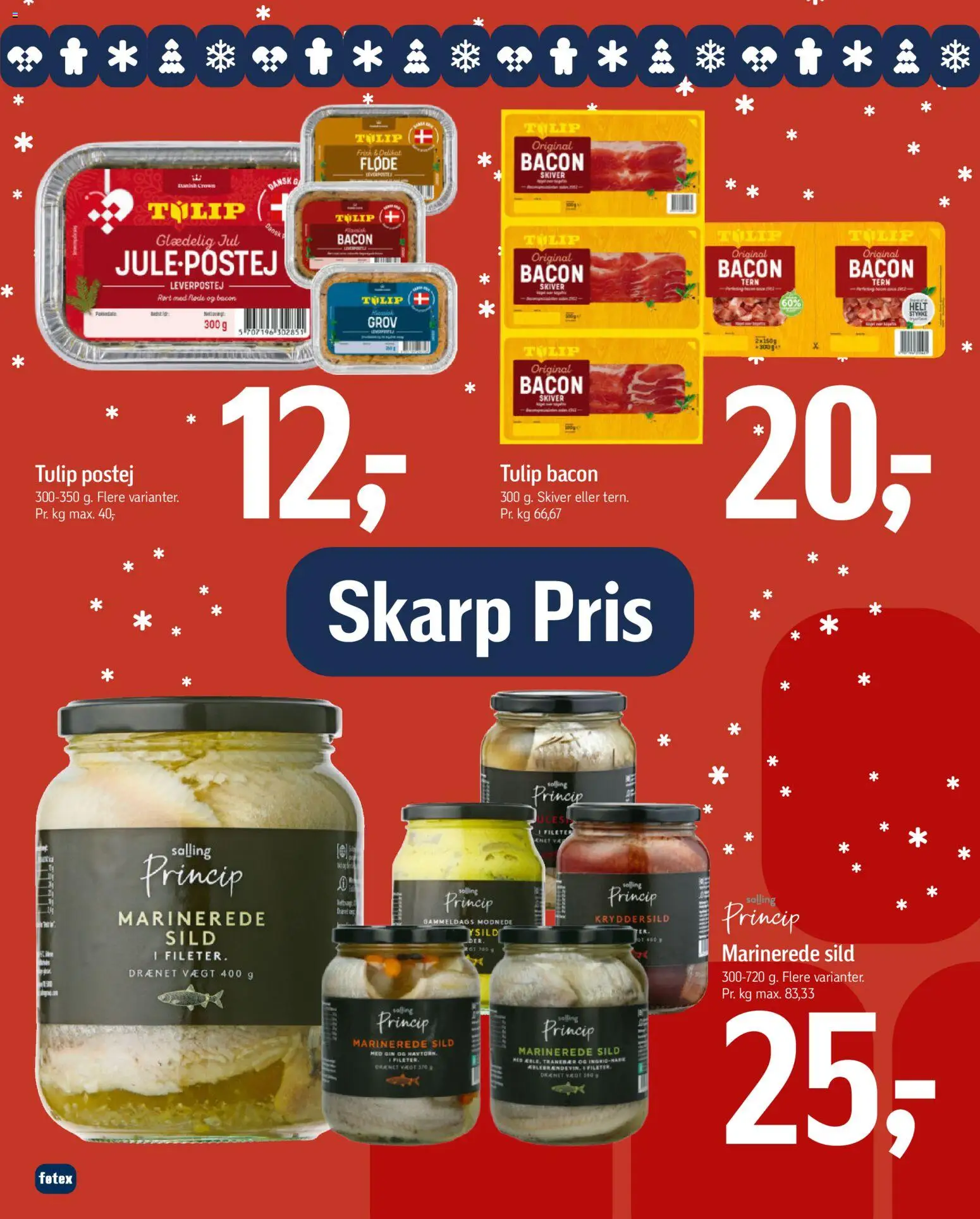 Føtex tilbudsavis – gyldig fra 12.12.2025 | Side: 2 | Produkter: Gin, Fløde, Leverpostej, Bacon