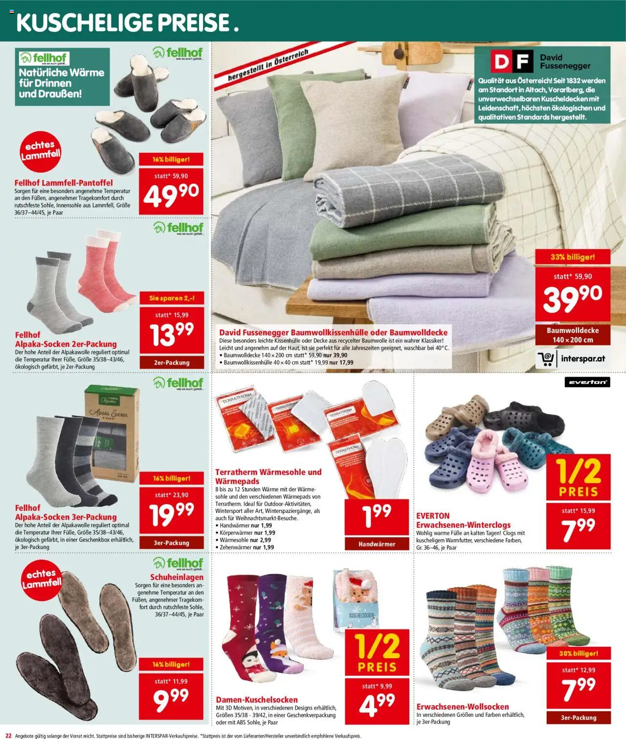 Interspar Flugblatt - Osttirol gültig ab 23.10.2025 | Seite: 22 | Produkte: Decke